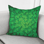 Green Clover St. Patrick's Day Print Pillow Cover