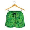 Green Clover St. Patrick's Day Print Women's Shorts