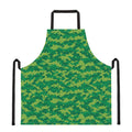 Green Digital Camo Pattern Print Apron
