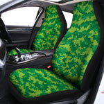 Green Digital Camo Pattern Print Universal Fit Car Seat Covers