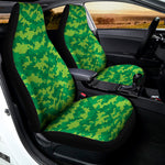 Green Digital Camo Pattern Print Universal Fit Car Seat Covers
