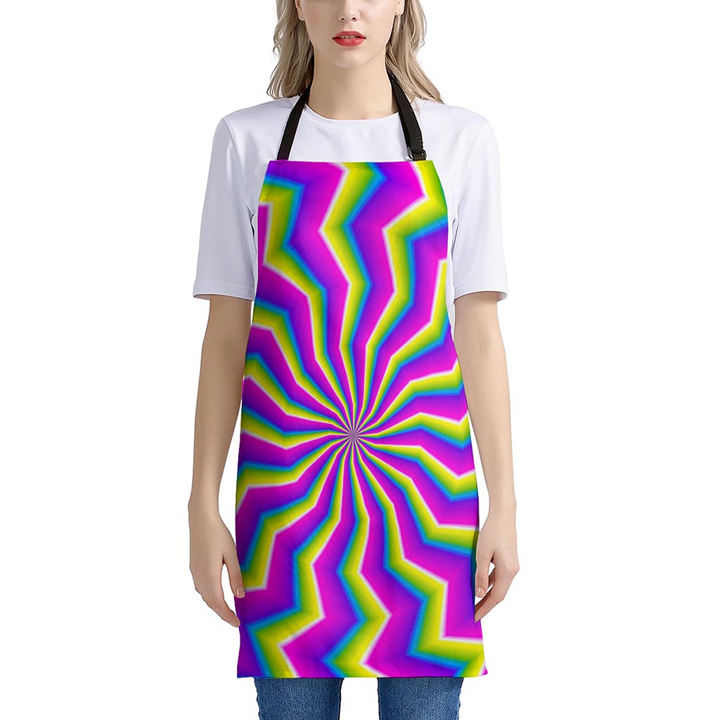 Green Dizzy Moving Optical Illusion Apron