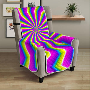 Green Dizzy Moving Optical Illusion Armchair Protector