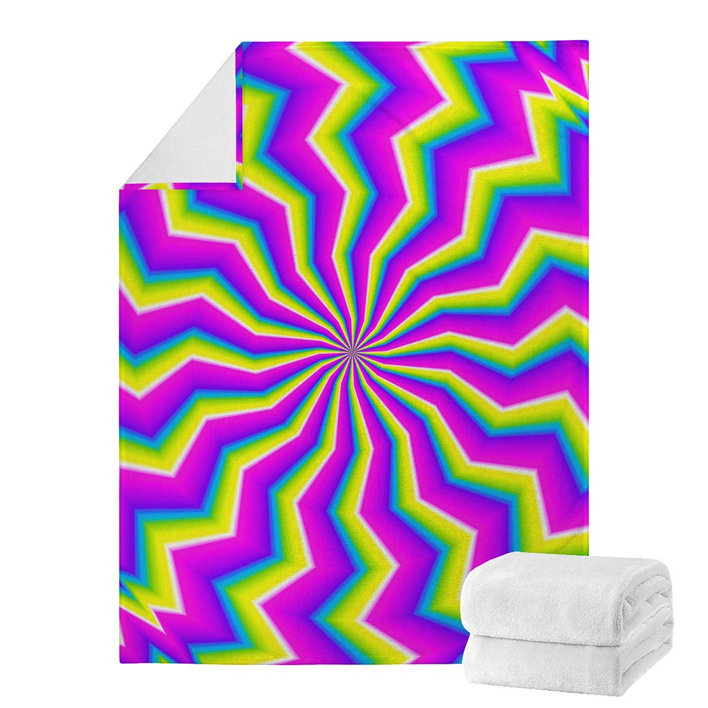 Green Dizzy Moving Optical Illusion Blanket