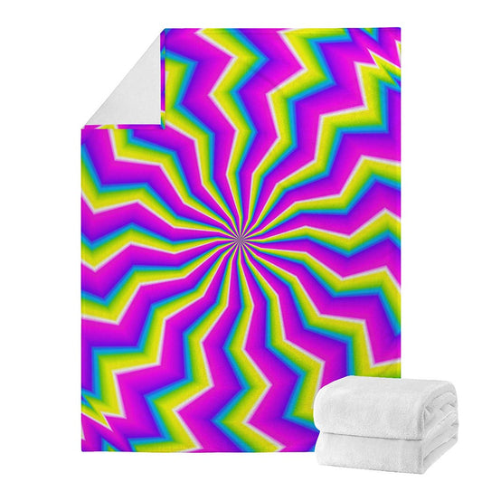 Green Dizzy Moving Optical Illusion Blanket