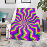 Green Dizzy Moving Optical Illusion Blanket
