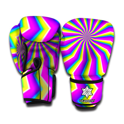 Green Dizzy Moving Optical Illusion Boxing Gloves