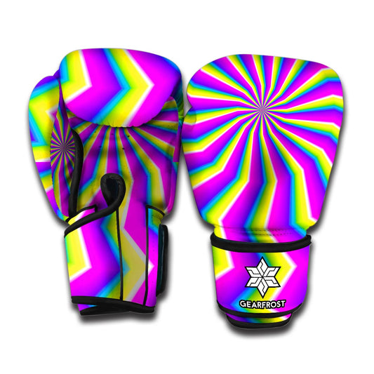 Green Dizzy Moving Optical Illusion Boxing Gloves