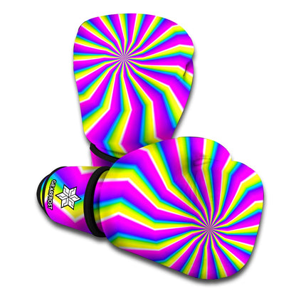 Green Dizzy Moving Optical Illusion Boxing Gloves
