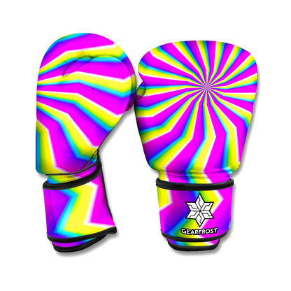 Green Dizzy Moving Optical Illusion Boxing Gloves