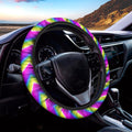 Green Dizzy Moving Optical Illusion Car Steering Wheel Cover