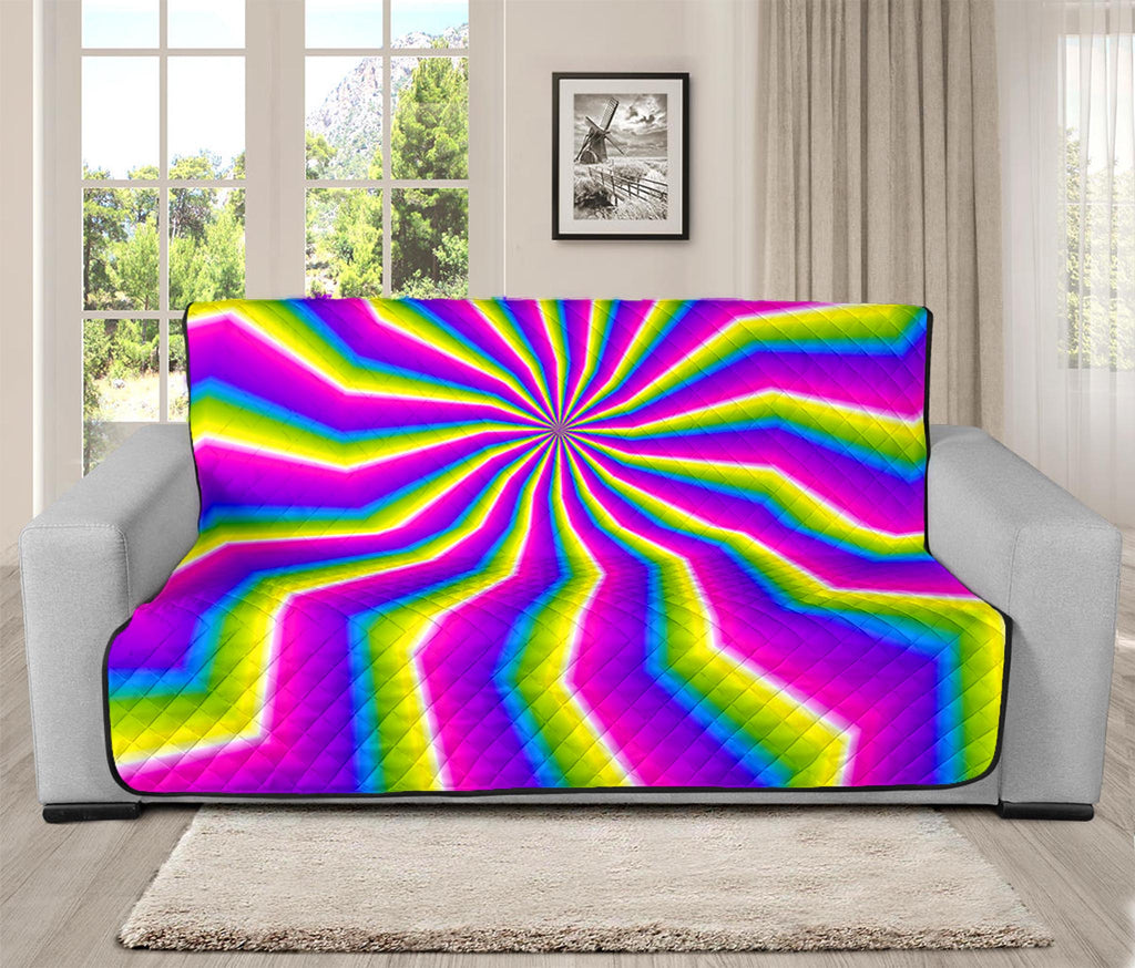 Green Dizzy Moving Optical Illusion Futon Protector