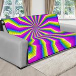 Green Dizzy Moving Optical Illusion Futon Protector