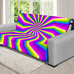 Green Dizzy Moving Optical Illusion Futon Protector