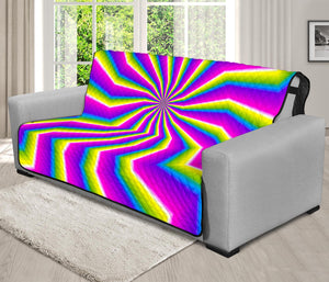 Green Dizzy Moving Optical Illusion Futon Protector