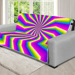 Green Dizzy Moving Optical Illusion Futon Protector