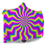 Green Dizzy Moving Optical Illusion Hooded Blanket