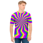Green Dizzy Moving Optical Illusion Men's T-Shirt