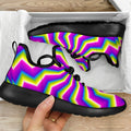Green Dizzy Moving Optical Illusion Mesh Knit Shoes
