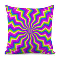 Green Dizzy Moving Optical Illusion Pillow Cover