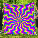 Green Dizzy Moving Optical Illusion Quilt