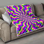 Green Dizzy Moving Optical Illusion Quilt