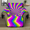 Green Dizzy Moving Optical Illusion Recliner Protector