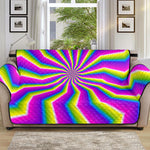 Green Dizzy Moving Optical Illusion Sofa Protector