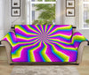 Green Dizzy Moving Optical Illusion Sofa Protector