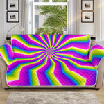 Green Dizzy Moving Optical Illusion Sofa Protector