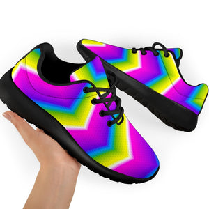 Green Dizzy Moving Optical Illusion Sport Shoes GearFrost