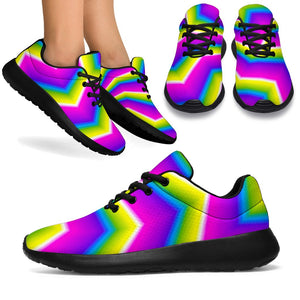 Green Dizzy Moving Optical Illusion Sport Shoes GearFrost