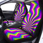 Green Dizzy Moving Optical Illusion Universal Fit Car Seat Covers
