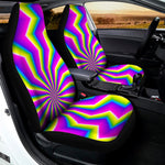 Green Dizzy Moving Optical Illusion Universal Fit Car Seat Covers