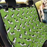 Green Doodle Bull Terrier Pattern Print Pet Car Back Seat Cover