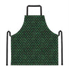 Green Dragon Scales Pattern Print Apron