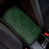 Green Dragon Scales Pattern Print Car Center Console Cover