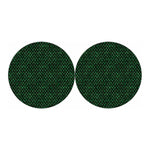 Green Dragon Scales Pattern Print Car Coasters