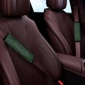 Green Dragon Scales Pattern Print Car Seat Belt Covers