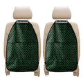 Green Dragon Scales Pattern Print Car Seat Organizers