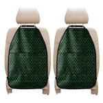 Green Dragon Scales Pattern Print Car Seat Organizers
