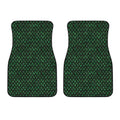 Green Dragon Scales Pattern Print Front Car Floor Mats