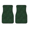 Green Dragon Scales Pattern Print Front Car Floor Mats