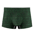 Green Dragon Scales Pattern Print Men's Boxer Briefs