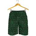 Green Dragon Scales Pattern Print Men's Shorts
