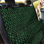 Green Dragon Scales Pattern Print Pet Car Back Seat Cover