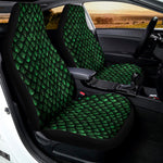 Green Dragon Scales Pattern Print Universal Fit Car Seat Covers