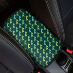 Green Dragonfly Pattern Print Car Center Console Cover
