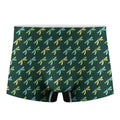 Green Dragonfly Pattern Print Men's Boxer Briefs