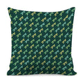 Green Dragonfly Pattern Print Pillow Cover